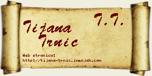 Tijana Trnić vizit kartica